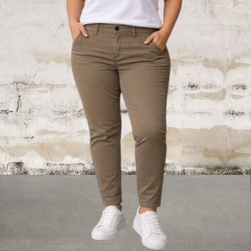 Sonoma Tan Casual Skinny Pants Size 12 Petite